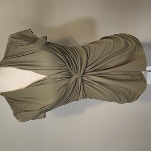 Olive green dress t shirt